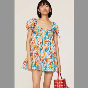 Amanda Uprichard Sicily Dress XS Miami Print